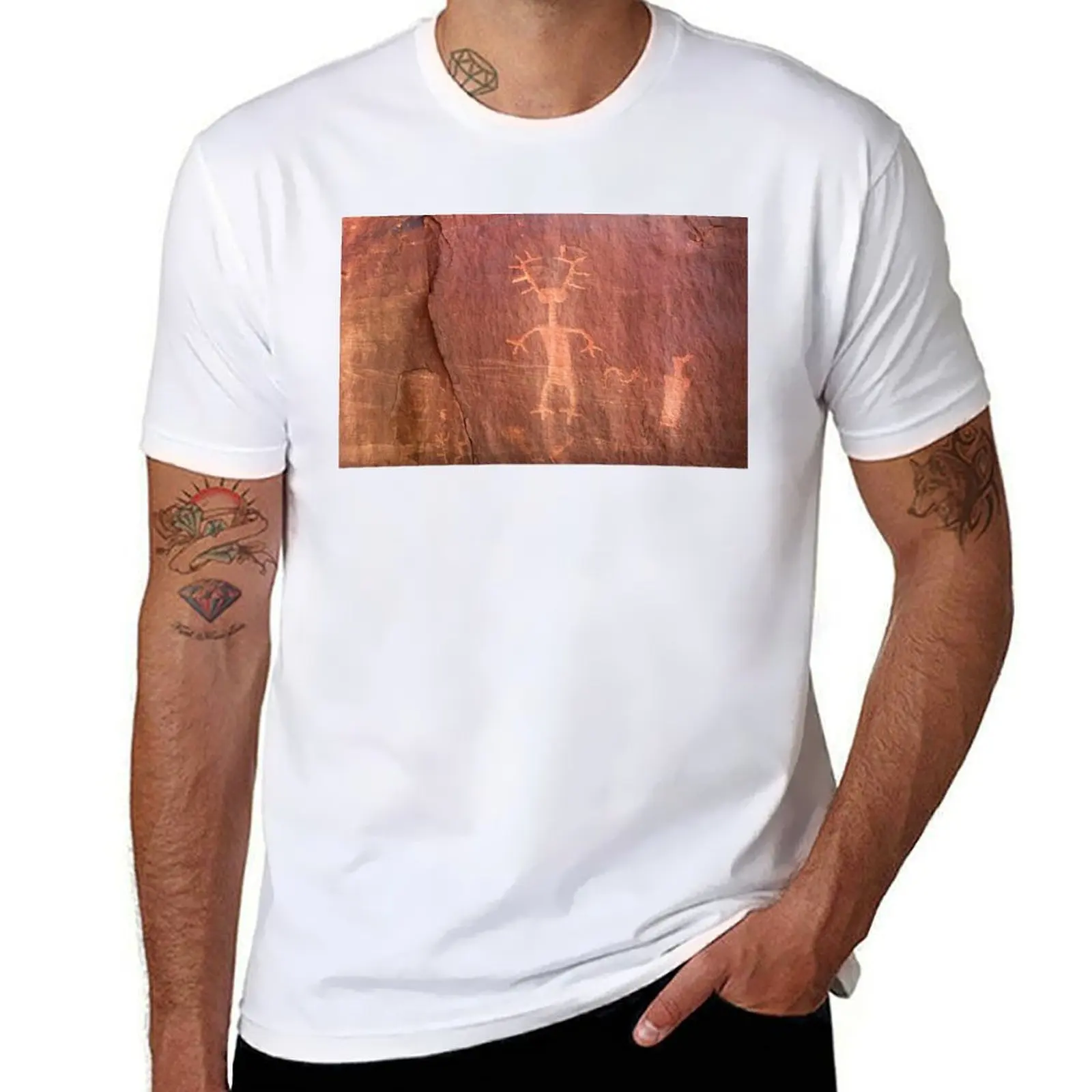 

Wendigo Petroglyph In Nine Mile Canyon T-Shirt man tshirt man t shirt cotton cotton t shirt pack T-Shirt