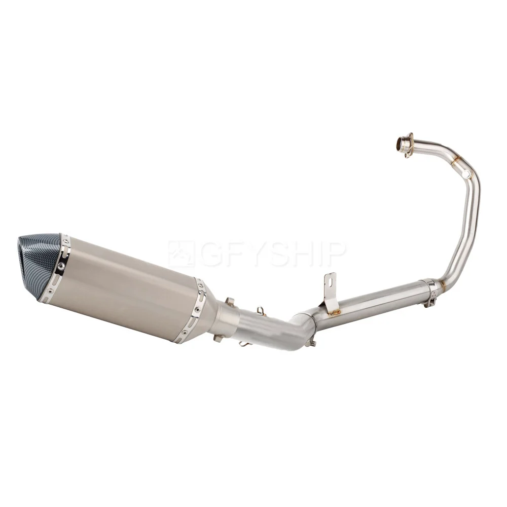 For Aprilia RS / Tuono 125 2017 2018 2019 2020 RS125 Escape Slip-on Motorcycle Exhaust Pipe Muffler With Middle Link Pipe System