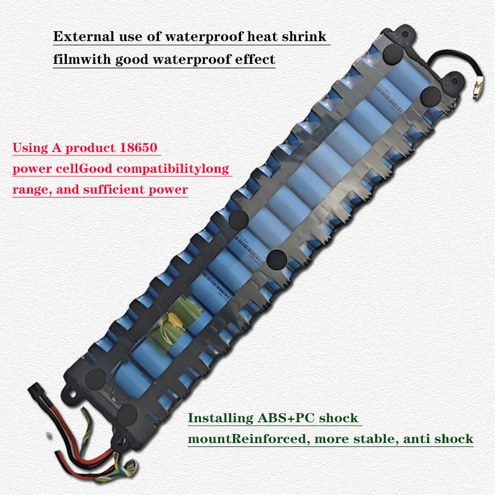 Bateria para Scooter Elétrico Xiaomi M365, 10S3P, 7800mAh, 36V, 18650, NE1003-H Interface de Comunicação Celular, Descarga, Luz Traseira