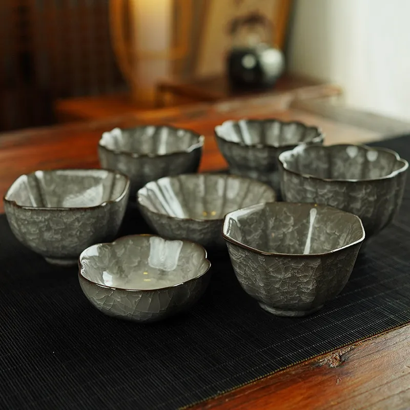 

Китайская чайная чашка из фарфора с глазурью «Ледяной глянец», индивидуальная чашка для чая Гунфу, для домашнего использования, ручной работы