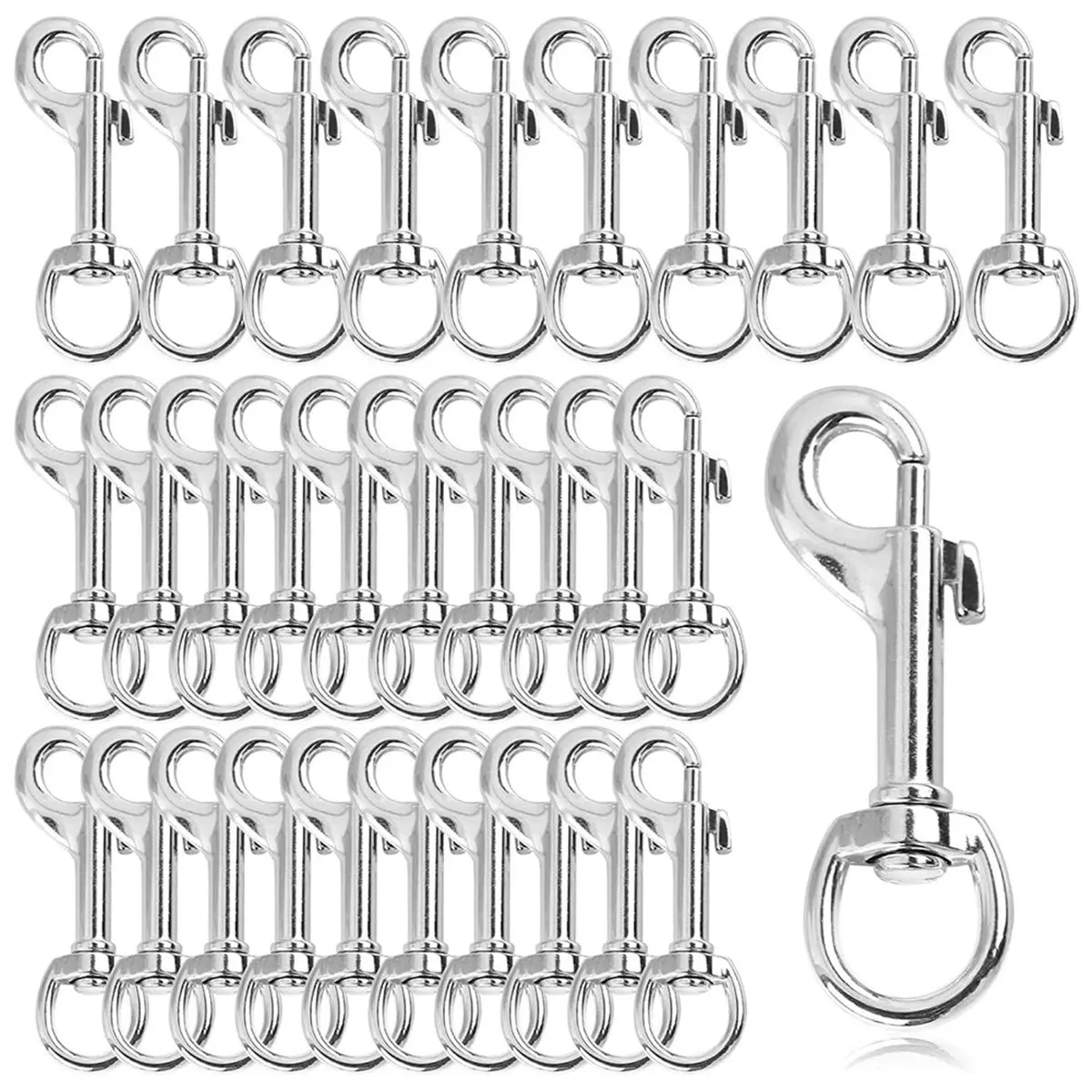 30 Pcs Heavy Duty Swivel Snap Hooks, 2.75