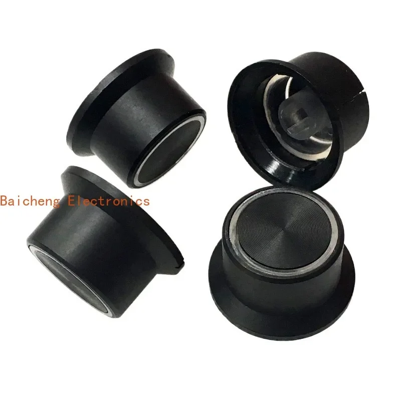 10PCS Fine 25 * 15MM luminous ring knob potentiometer cap band switch half axis D-type flower axis core