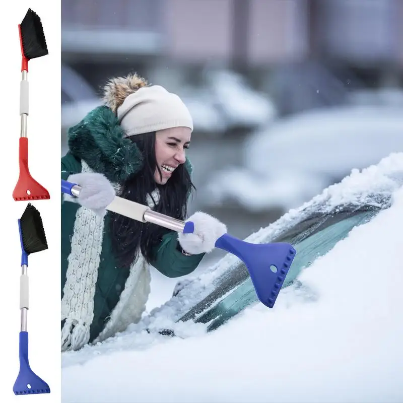 

Car Scraper Snow Brush Snow Scraper With Brush Winter Windshield Snow Removal Brush Multifunction Ice Removal Shovel For SUV