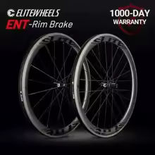 ELITEWHEELS 700C カーボンロードホイールセット（UD/TLR） 50mm 28mm ブラックデカール SHIMANO 10-11-12S 特別割引