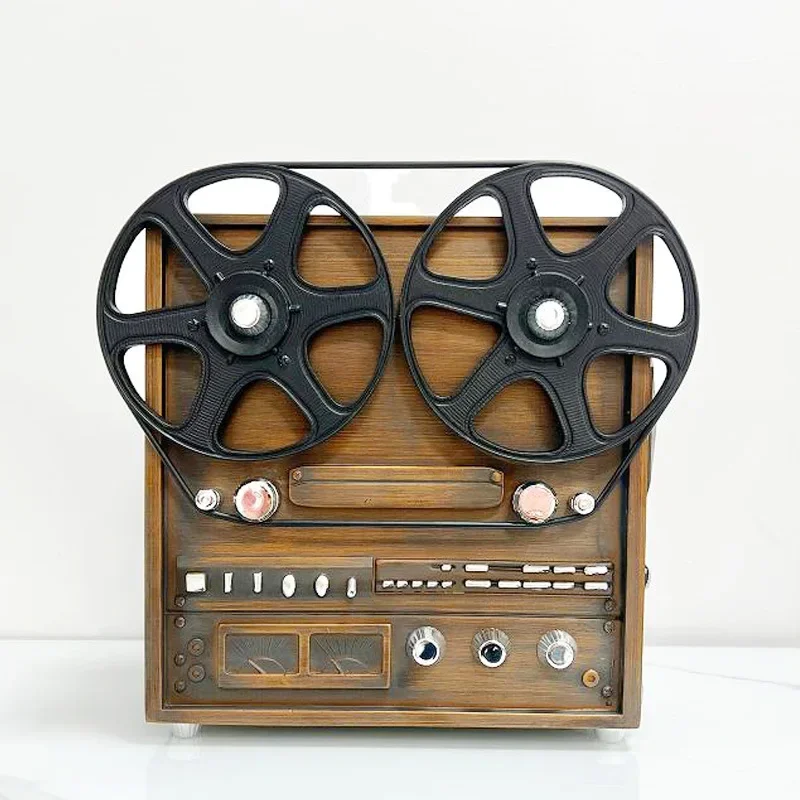 Modern light luxury vertical retro phonograph creative ornament model desktop study model room living room crafts