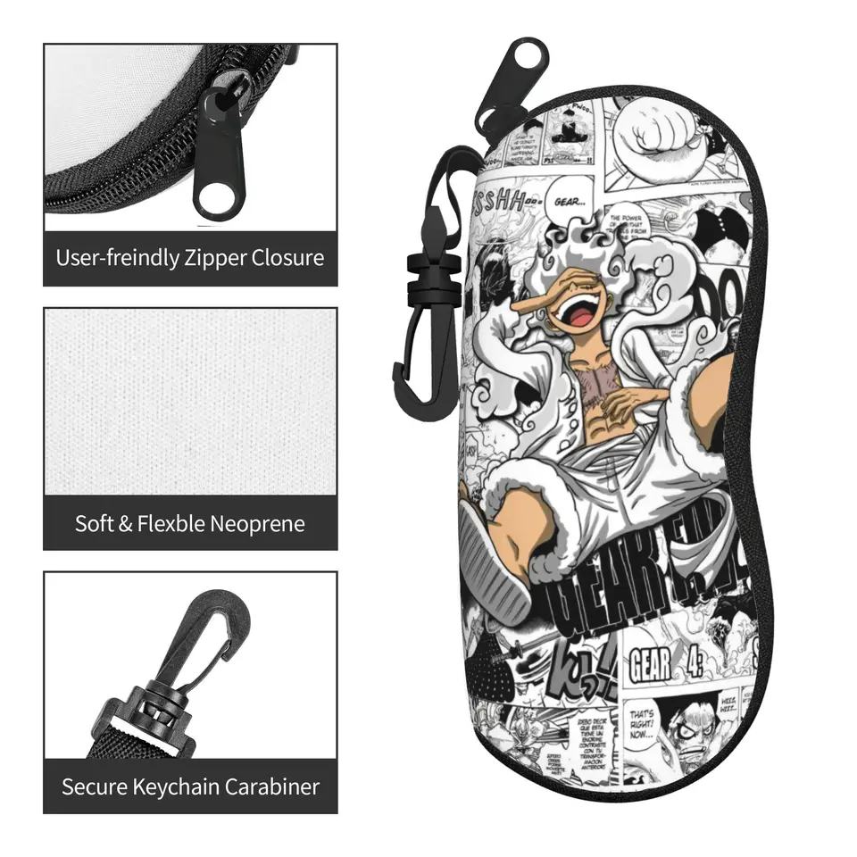 One Piece Glasses Case Unisex Anti-Fall Accessories Luffy Japanese