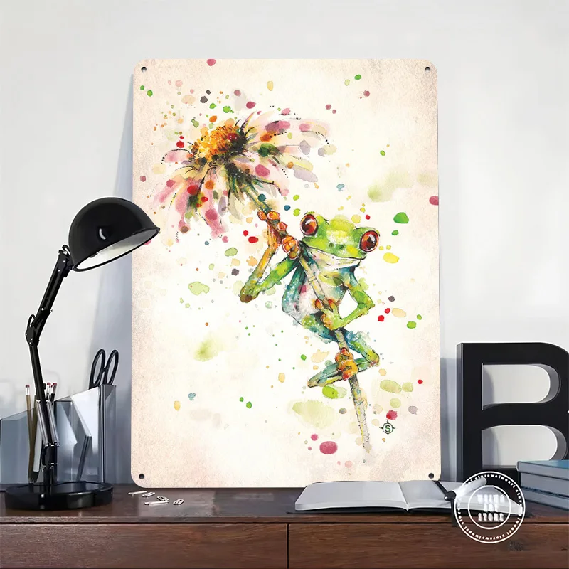Hello There Bright Eyes Personalized 3D Textured Metal Poster Wall Art Vintage Tin Signs for Room Ornaments Home Decor Wand Deko