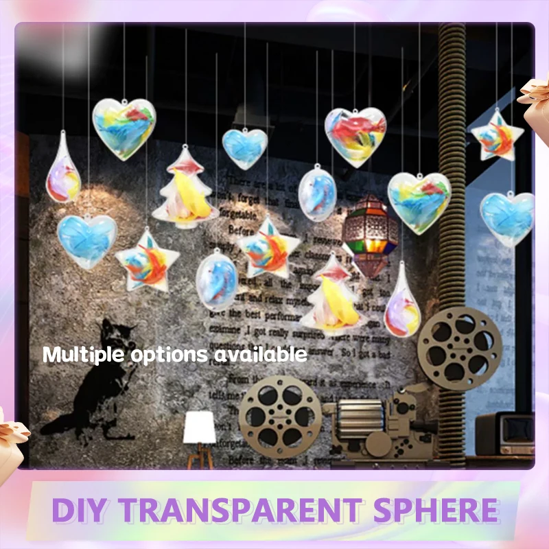 5/10pcs set  Clear Bath Bomb Mold Mould Round Heart Egg Shape Ball Sphere Plastic Fillable DIY Bath Tool Bath Bomb Accessories