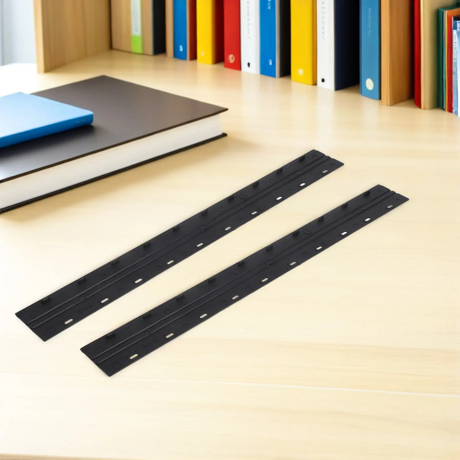 

100 шт. черных пластиковых переплетных планок для офисных документов, обложек для отчетов, контрактов, папок для презентаций, школьных проектов и файлов