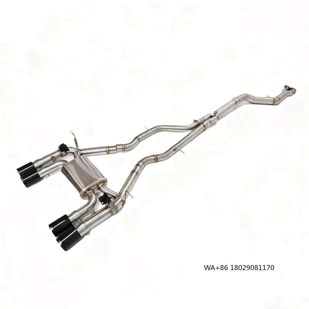 

Stainless Steel Catback Valvetronic Valved Exhaust Tip for M2 F80 M3 M4 M5 F82 F87 F90 G80 G82 G83 G87 3.0T S55 Car