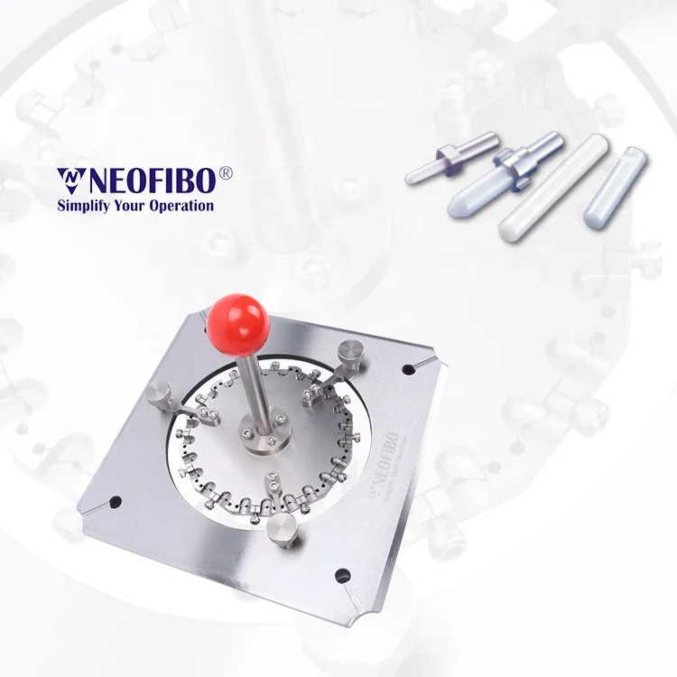 LCA-24-SQH2 Lc Jig Lc Patch Cord 1.25mm Lc Holder Plate Polishing Ferrules Fiber Optic Polishing Fixture