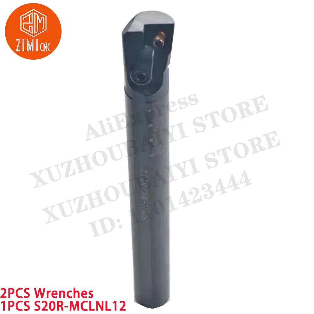 1PC S20R-MCLNL12 Lathe Turning Tool Boring Bar 95° left hand For CNMG1204 Carbide Insert CNC metal lathe mechanical cutting tool