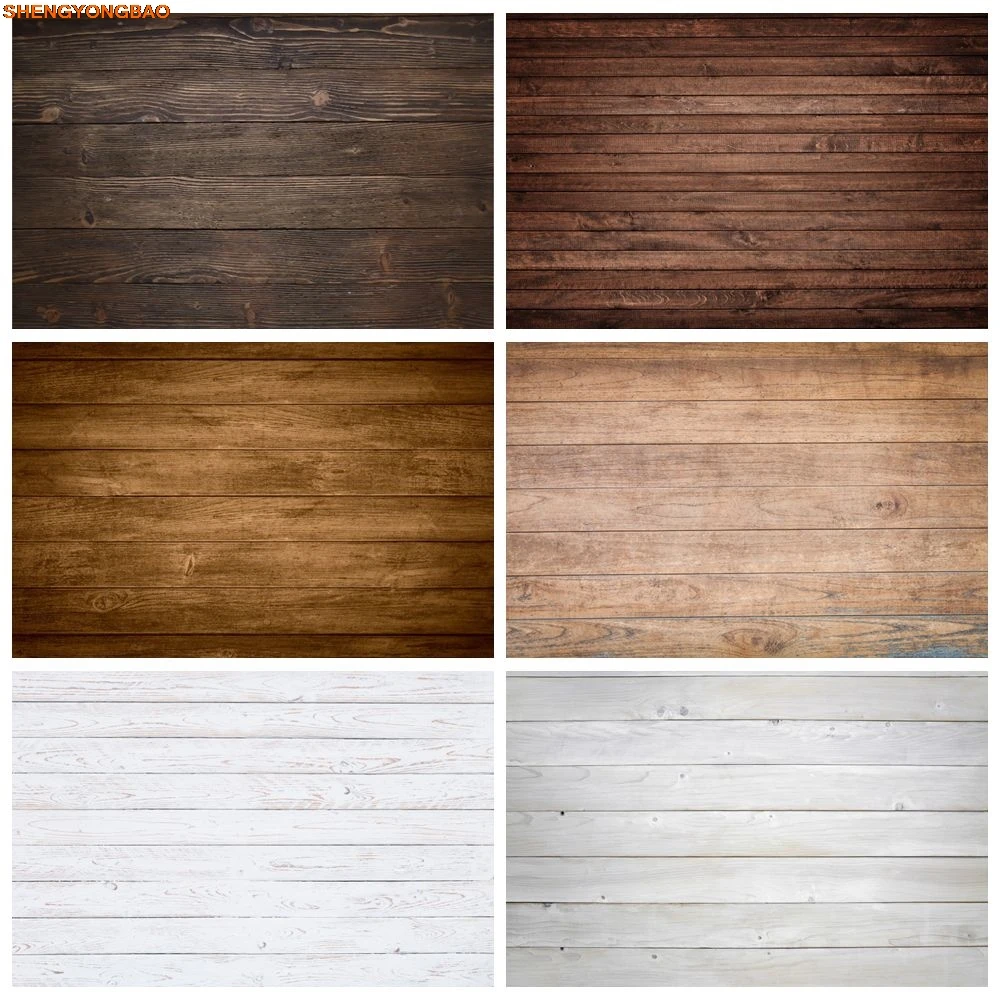 

Vintage Wood Board Backdrop Wooden Plank Texture Kids Adults Portrait Birthday Party Photocall Background Photo Studio Props