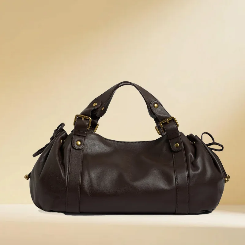 

Large Capacity Commuter Handbag New Women's Bag Versatile Solid Color Soft Face Pillow Bag Women's Crossbody Bag ita bag сум