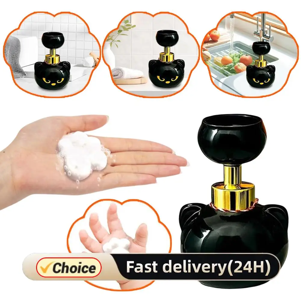 

Милые кошачьи лапы, пенящиеся диспенсеры для рук, создают пузыри в форме лапы, дозатор лосьона, дезинфицирующее средство для рук, пресс-бутылка для жидкого мыла