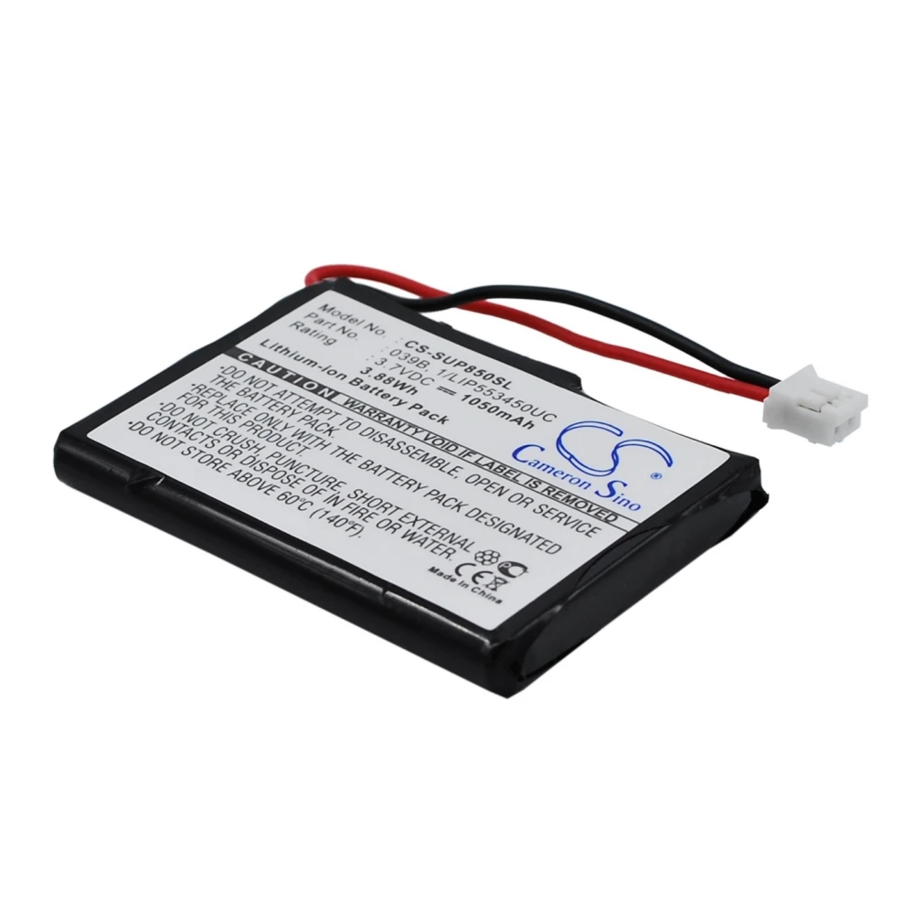 

Li-ion GPS, Navigator Battery for Sureshotgps, 3.7V, 1050mAh, Compatible Models: 1110-1, 8800, 8850