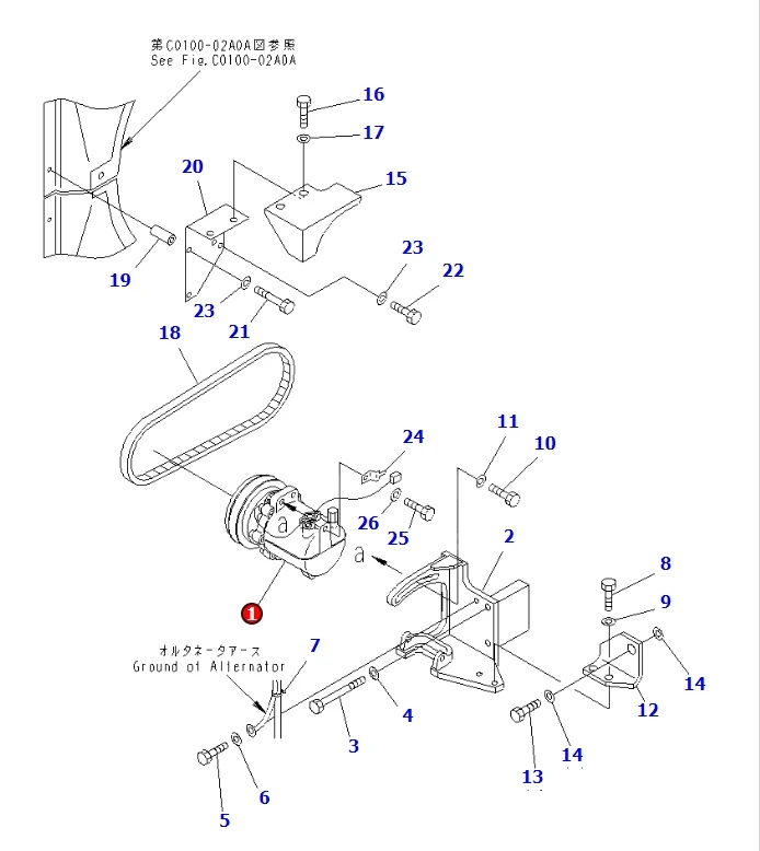 Huida BP500-3 Engine Part COMPRESSOR ASS'Y 203-979-6580 Spare Parts
