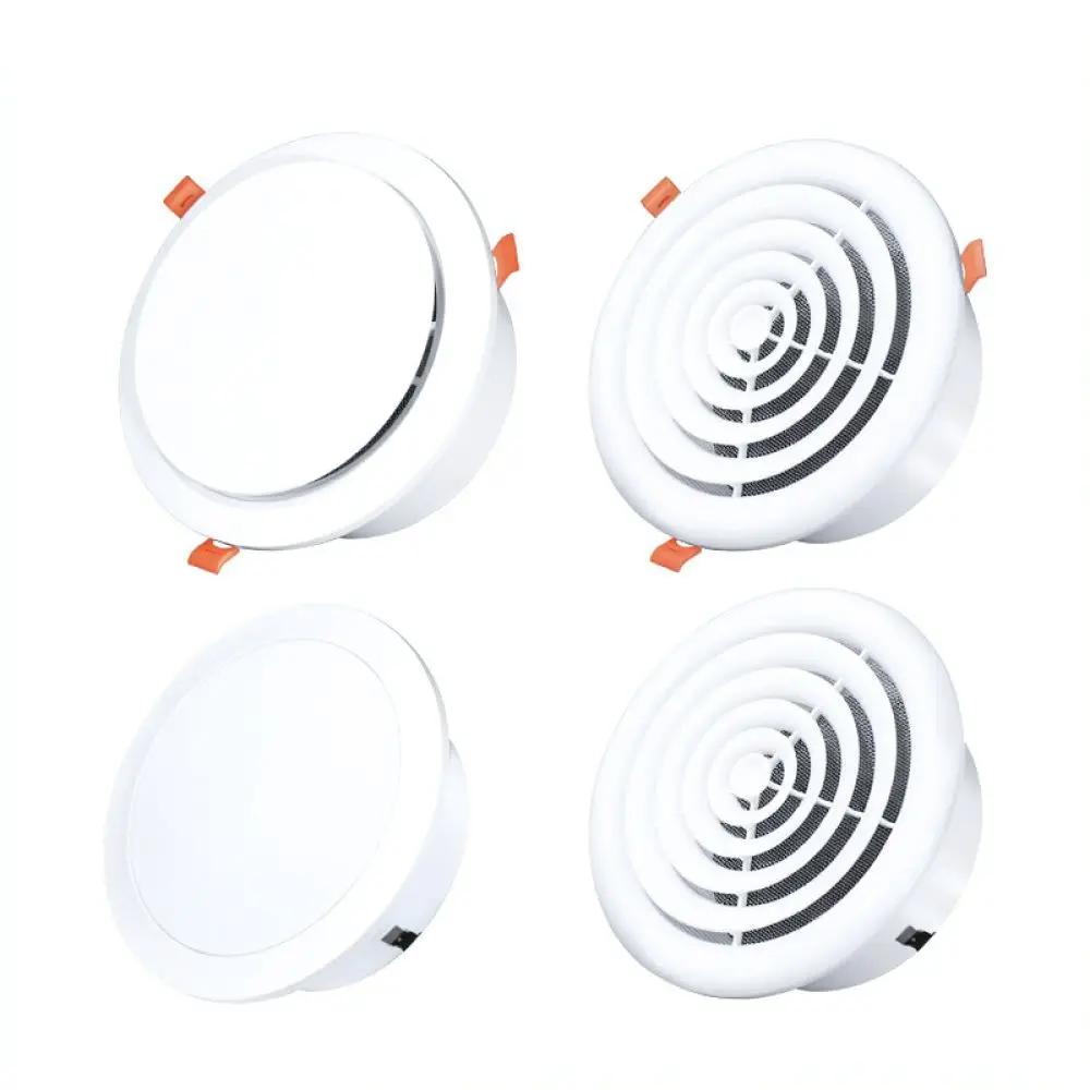 Round Ventilation Air Grille Abs Duct Cover Spring Clip For For Muye Indoor Exhaust System New Air Vent Fan Diffuser Outlet