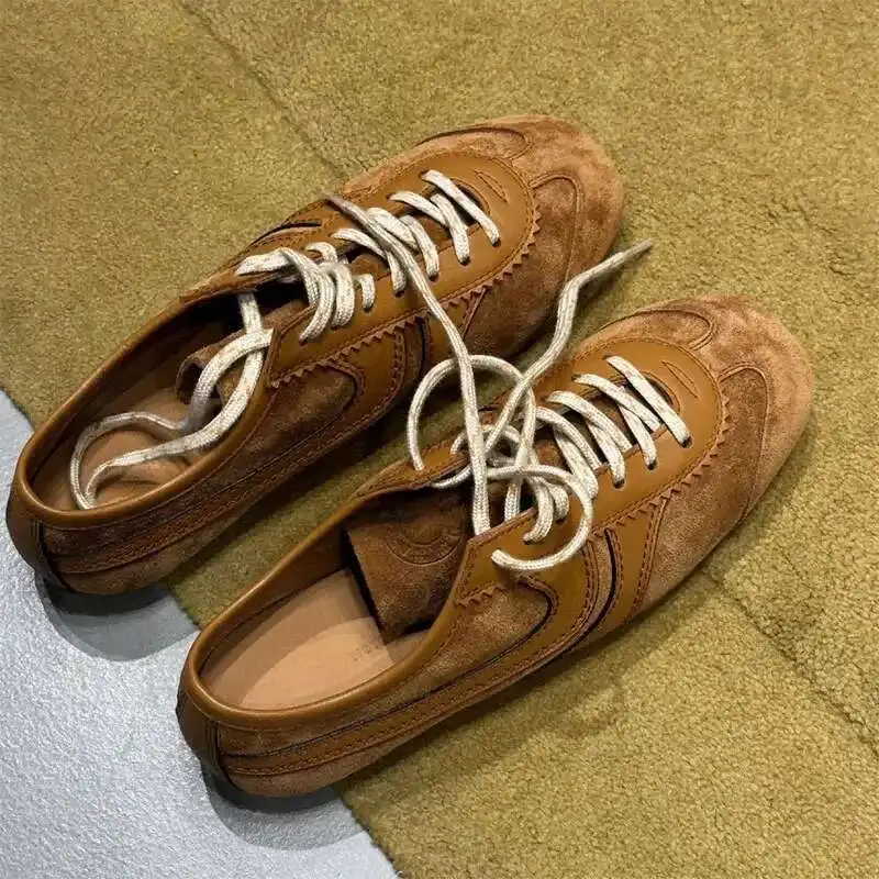 

Forrest Gump Shoes женские четырехсезонные женские кроссовки из натуральной кожи на плоской подошве повседневные немецкие кроссовки в стиле ретро в стиле ретро
