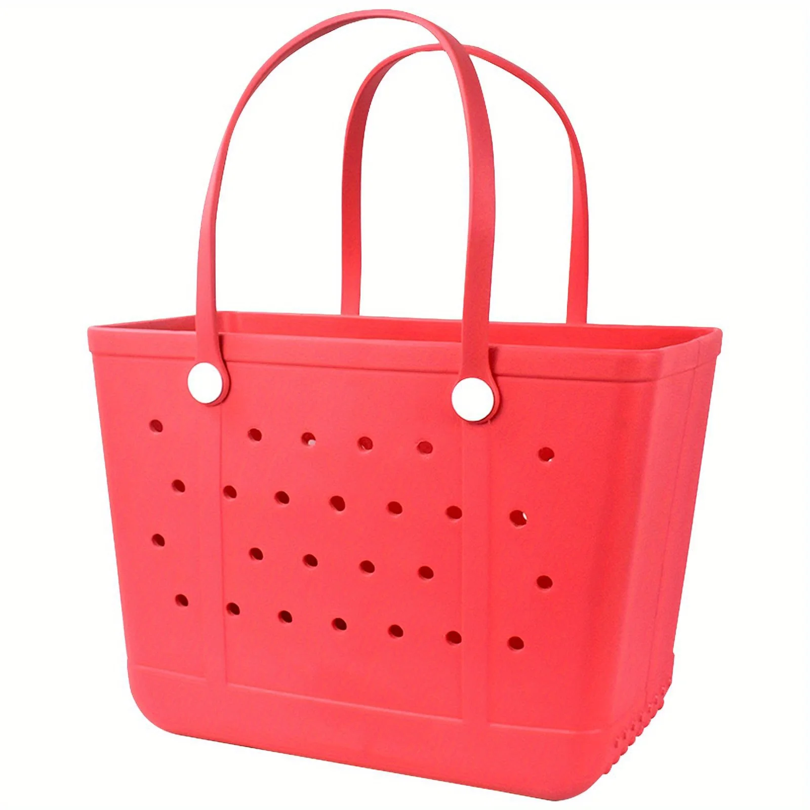 Ladies Oversized Rubber Beach Bag Handbag, Sand-Proof Travel Handbag for Beach Outdoor Sports Free Gift of DIY Accessories view 4
