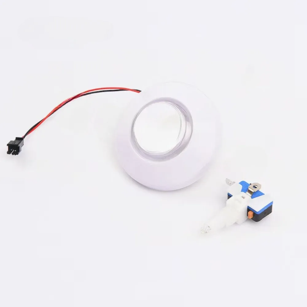 

76 мм RGB с подсветкой, аркадная кнопка, светодиодный цветной мигающий светильник для игрушечного журавля, торговый автомат, детали куклы