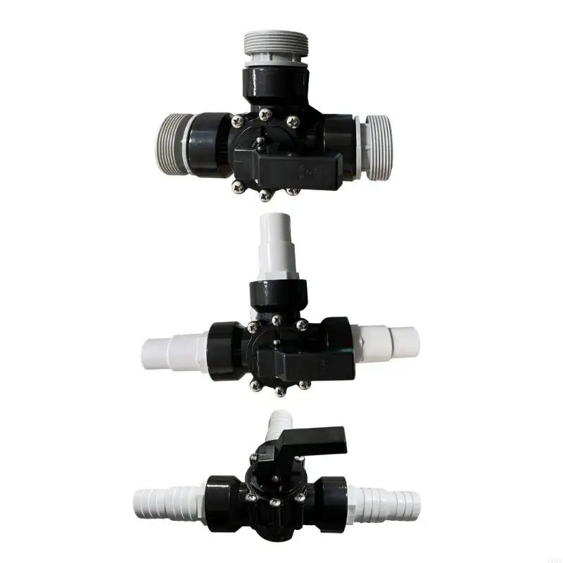

J1HF Practical Three Way Pool Attachment Three Way Pool Connection Three Way Valves Replacement Valves Pool System Part