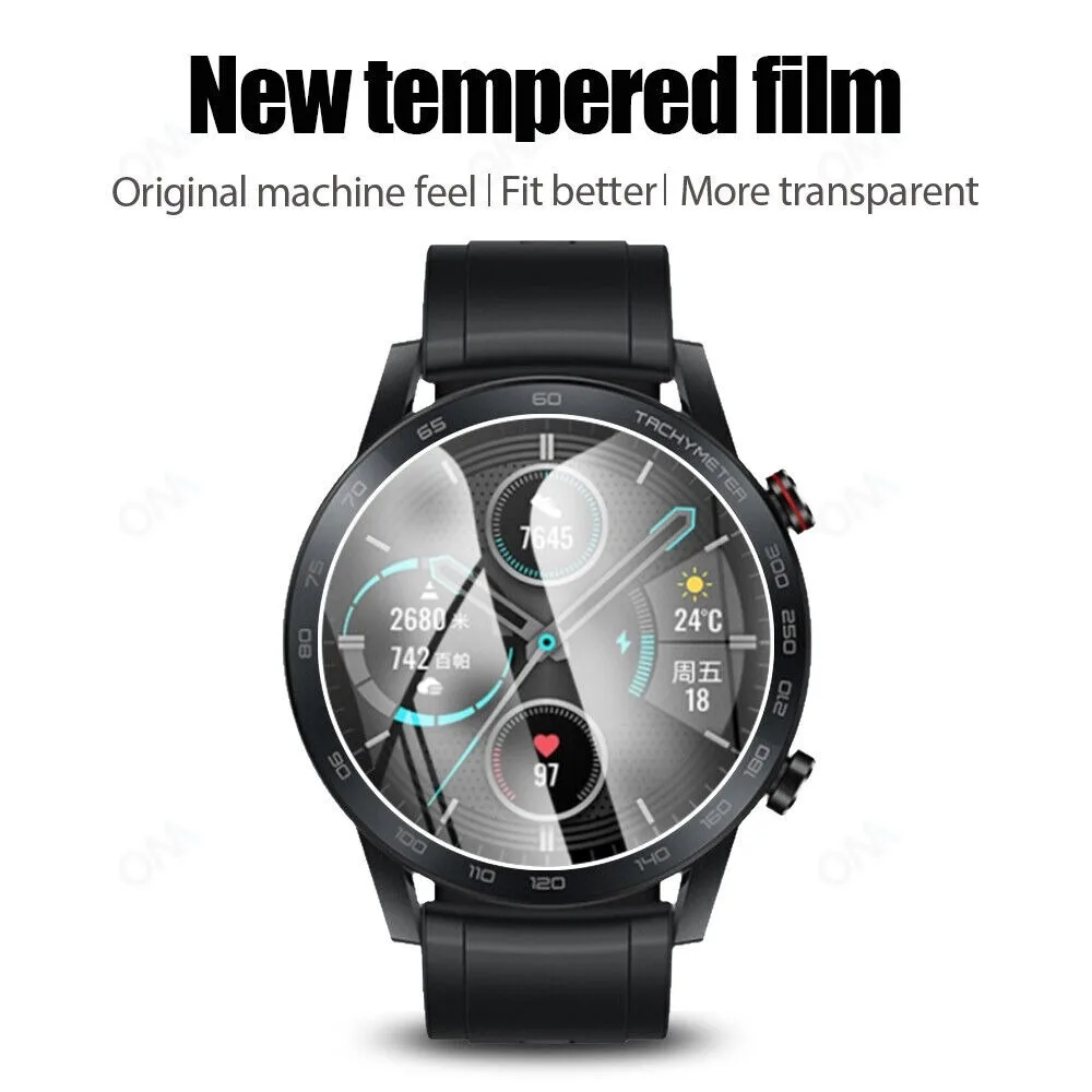 Smart Watch 9H Tempered Glass Screen Protector 33mm 35mm 37mm 38mm 39mm 40mm 41mm 42mm 43mm 44mm 45mm 46mm Smartwatch Film Saver