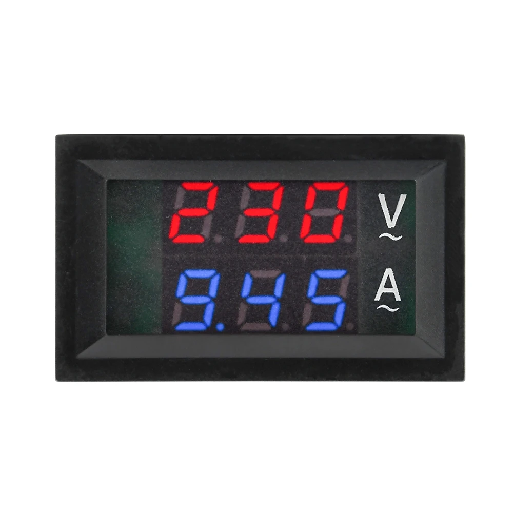 AC 50-500V Digital LCD Voltmeter Ammeter 10A 50A 100A 220V Voltage Current Meter Tester Detector Current Transformer