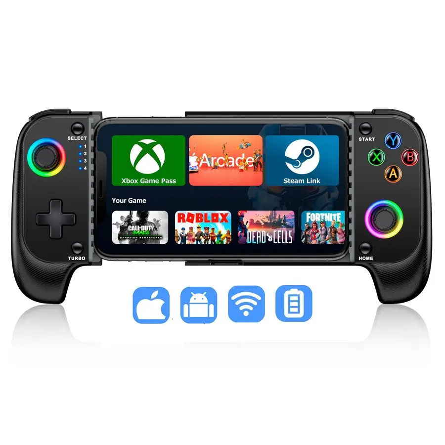 

Phone Controller for iPhone Android No Deadzone, Mobile Gaming Controller Support Xbox Game Pass, Steam Link, GeForce Now, Call