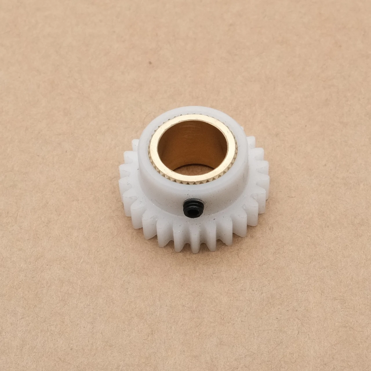 4-10mm M0.8 Printer Central Control Nylon Transmission Plastic Gear for Paper Roll Machine Robot 26-48 Teeth with Copper Sleeve