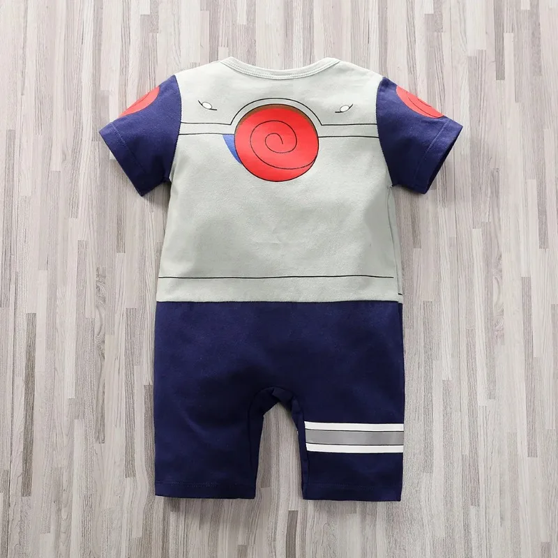Pakaian Bayi Baru Lahir Pakaian Bayi Laki-laki dan Perempuan Lembut Nyaman Katun Permainan Peran Anime Tampan 0-18 Musim Panas Jumpsuit Bayi Lengan Pendek