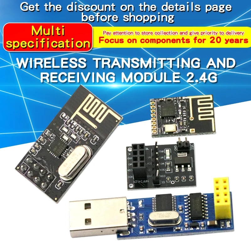 

1PCS NRF24L01+Transmitting And Receiving Module 2.4G Data Transmission Transceiver Communication Module