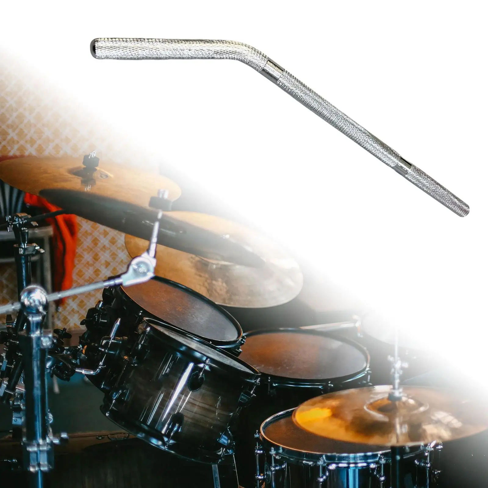 حامل جرس البقر مجموعات طبلة الجاز المعدنية مع ذراع قضيب لأداة طبلة البقر