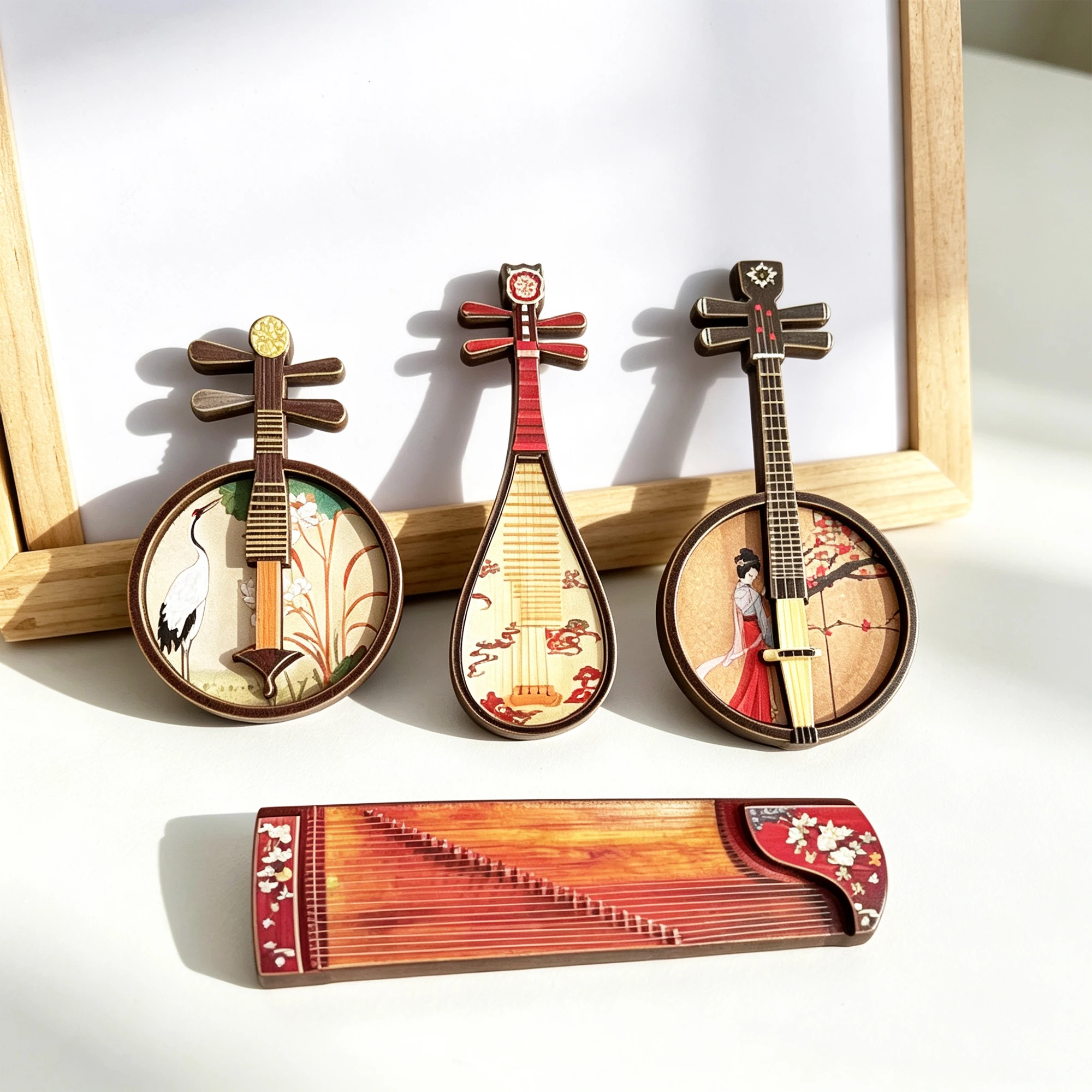 Chinese Traditional Wooden Ins - Musical Instrument Guzheng recension och pris