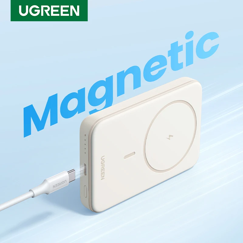 UGREEN 5000mAh Power Bank Magnetic Portable PD 15W Wireless Fast Charging PowerBank for iPhone 15 Pro Max 14 13 12 15pro