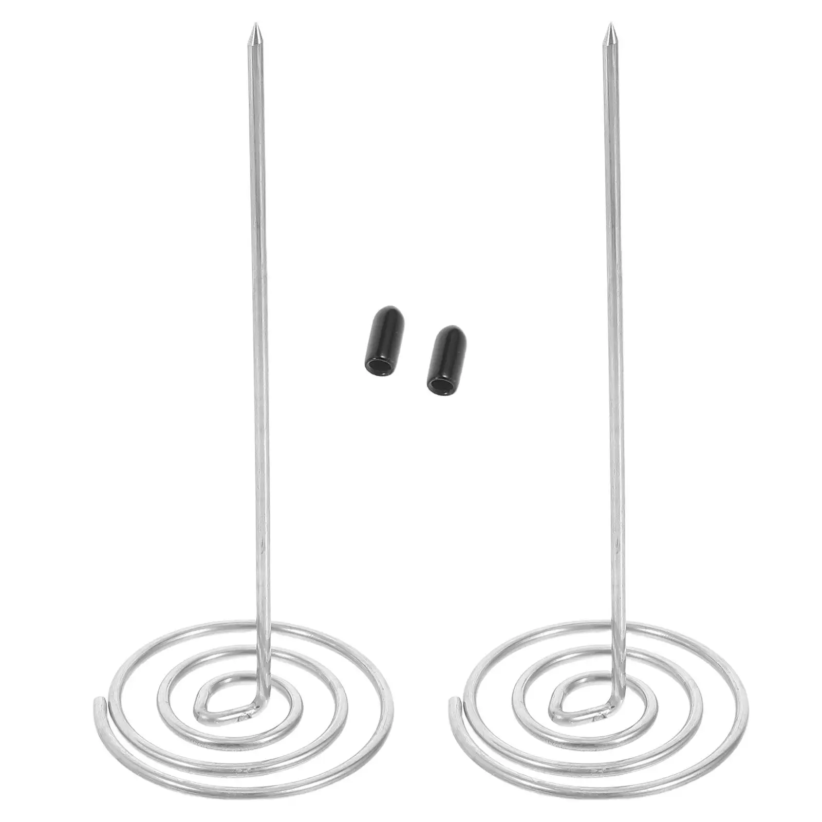 

2pcs Stainless Desk Tray Receipt Rack Ticket Nail Stainless Steel Countertop Clip 15cm Office Kitchen Restaurant Accessories