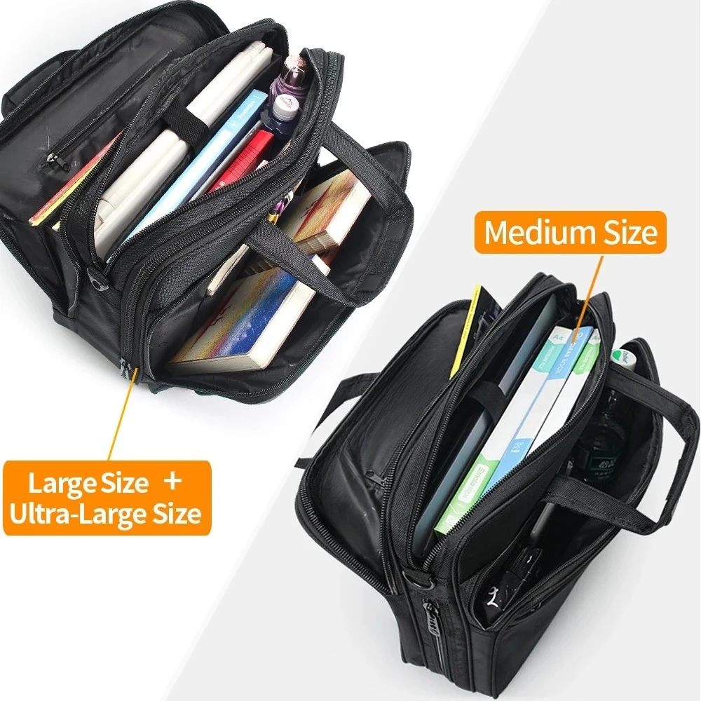 Large Capacity Briefcase Bag Men Business 15.6 inch 17 inch 19 inches Laptop Bag Shoulder Bags  AS