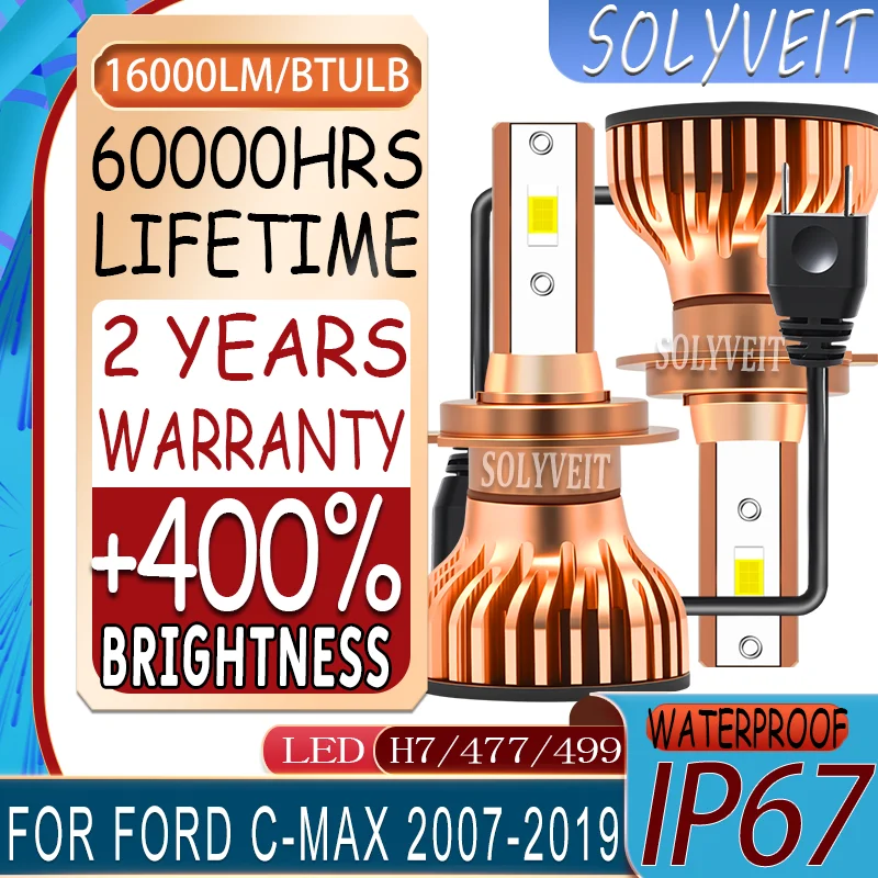 

Easy to Install Weatherproof High-Quality LED H7 477 Low Beam Lights For Ford C-Max 2007 2008 2009 2010 2011 2012 2013 2014-2019