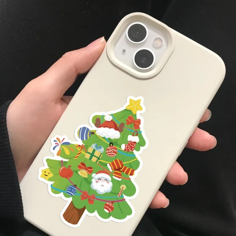Set Of 24 Holiday Themed Puzzle Stickers PVC Tablets Skin Decorations Decals best sale