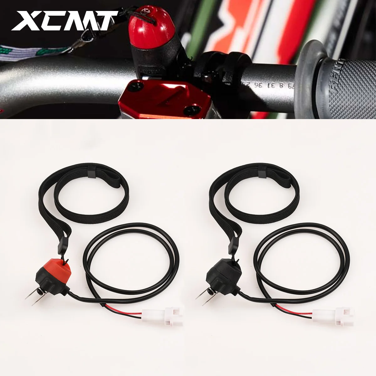Motorrad Notfall Kill Switch Magnetische Top Cap mit Handschlaufe für 2-Takt Pocket Mini Dirt Bike ATV Universal Zubehör