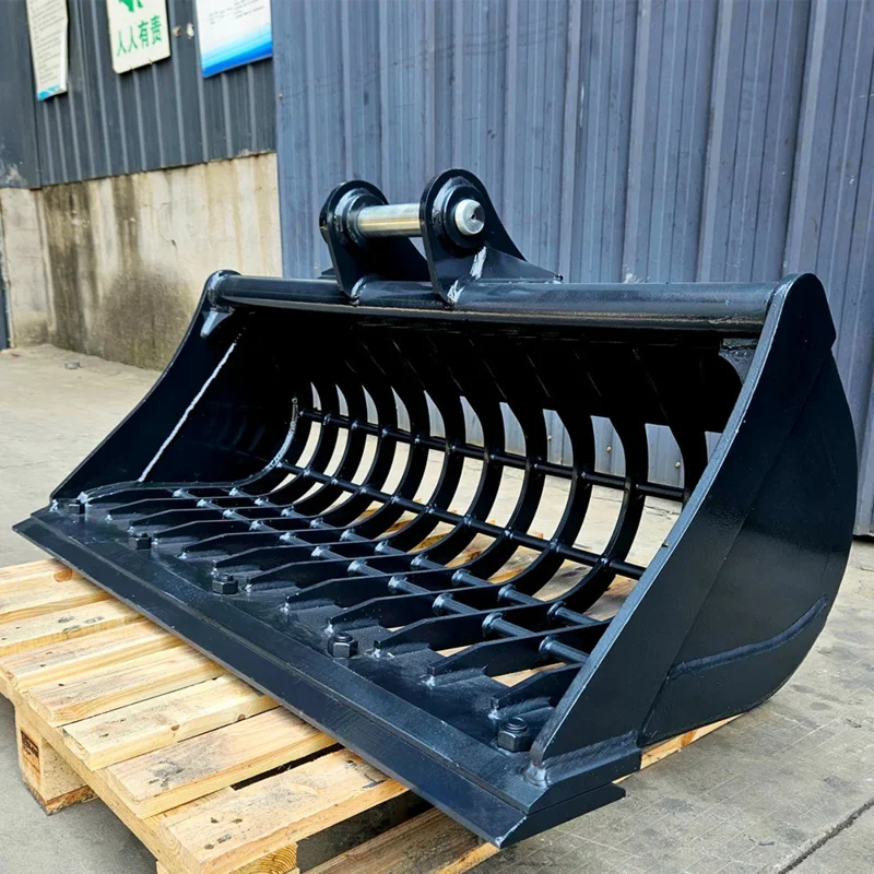 

For Sea Shipping CustomizedRainbow M-001 Rock Bucket for Excavator Accessories Mesh Skeleton Design Q345/NM400 Material 0.1m-8m