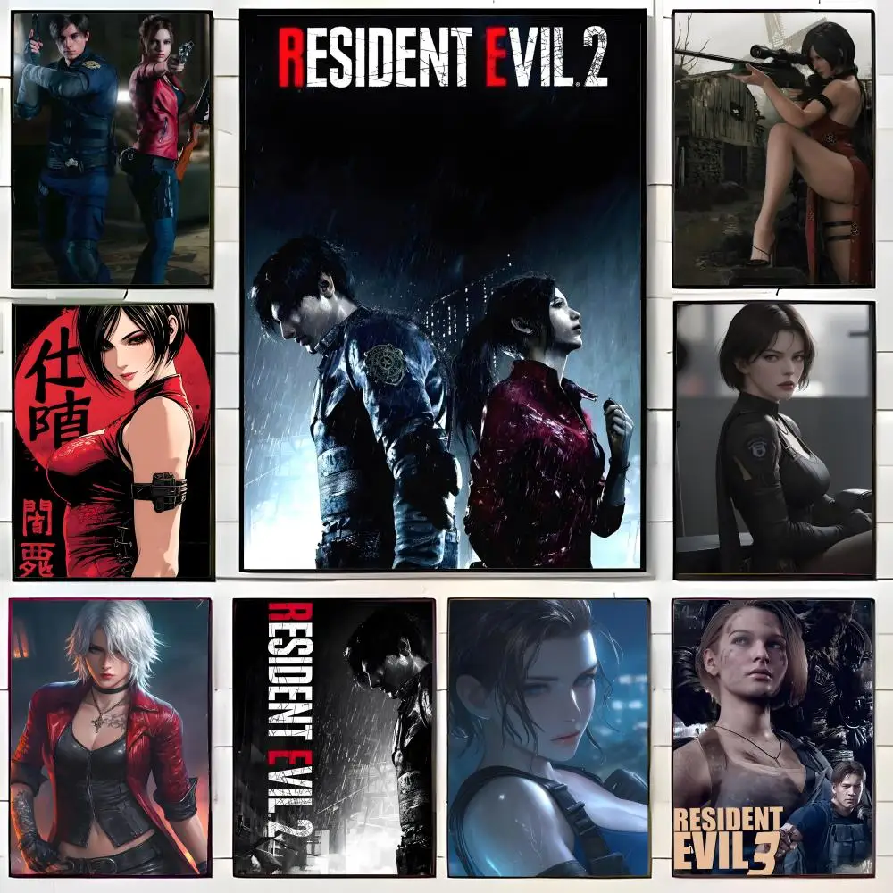 R-Resident E-Evil Horror Game Poster Wall Art Print Poster Decorative Mural Home Decor Gift Unframed