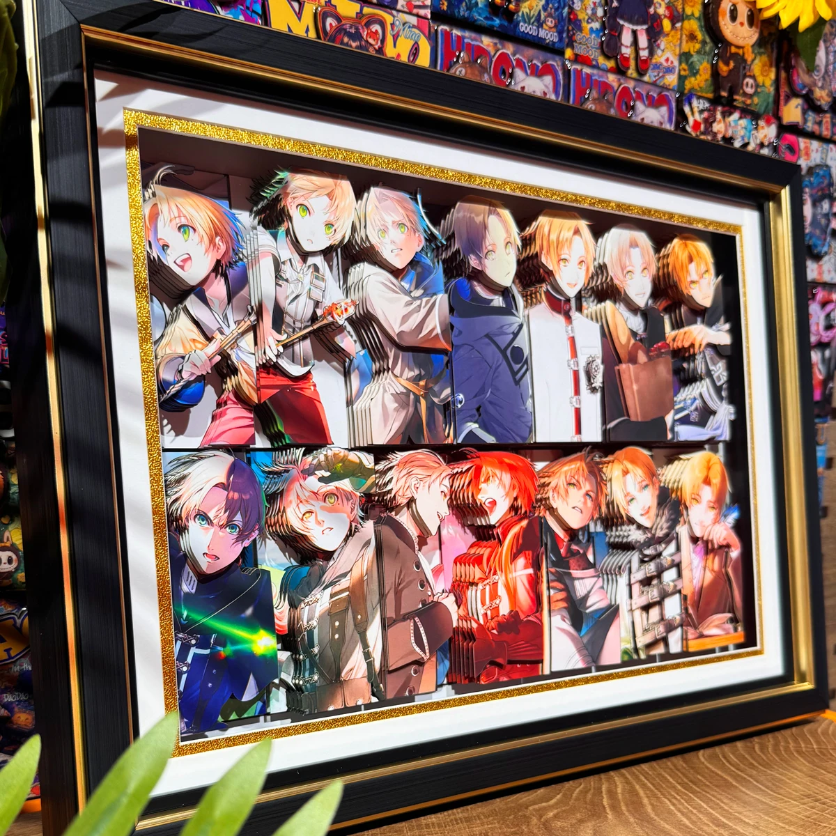 Anime Mushoku Tensei Werkloze reïncarnatie 3D handgemaakte kunst schilderij schattige Rudeus Greyrat ‌   Figuur Desktop Ornamenten Fan Gift