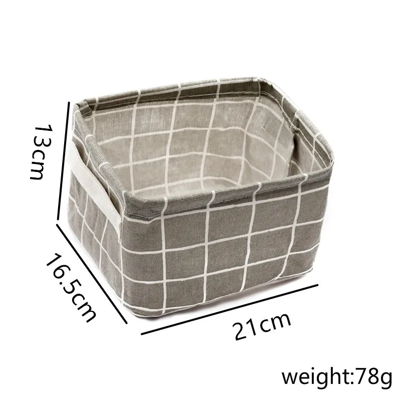 NEW Foldable Desktop Storage Basket Sundries Storage Box Underwear Cosmetic Organizer Jewelry Scarf Socks Storage Basket Bags