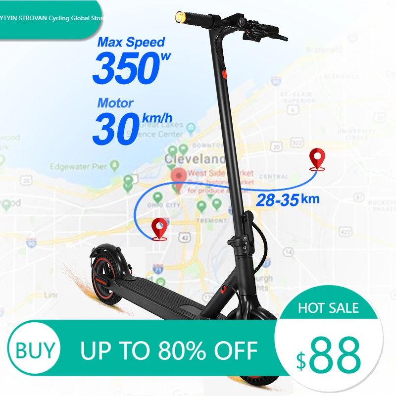 

STLF EU US UK Warehouse Stock W4PRO Top Quality 350w Long Range with Turn signal Light Free Shipping Foldable Escooter Dual M