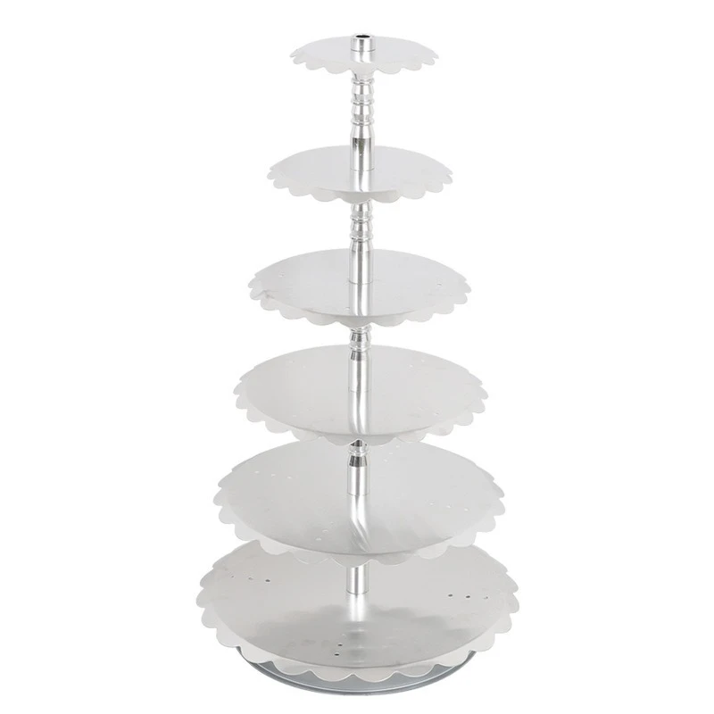 

Wedding thickened multi-layer aluminum alloy birthday cake rack baking display bracket 6 layers 8 layers 10 layers single