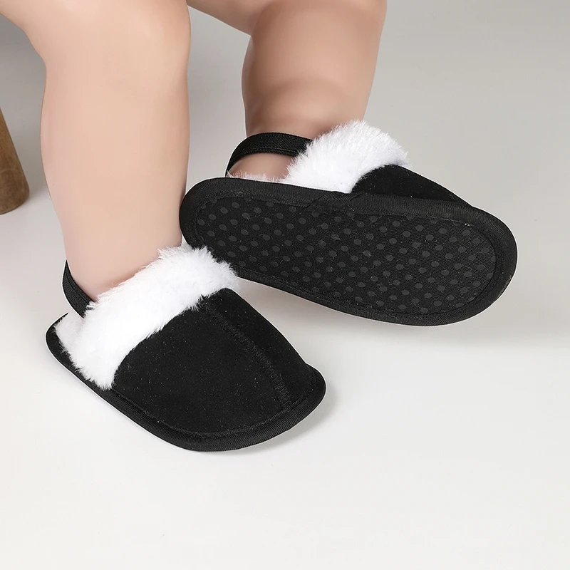 

Baby Soft Plush Winter Shoes – Warm Fuzzy Booties for Boys & Girls, Non-Slip Comfortable Slippers
