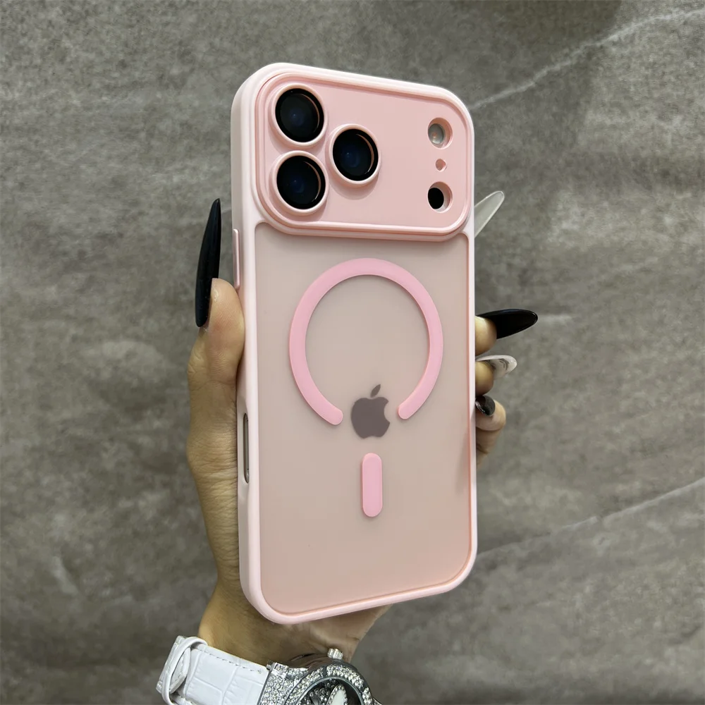 Matte Magnetische Durchsichtige Kabellose Ladehülle für iPhone 18 Pro 17 Air 16 15 14 13 12 11 17 Pro Max für Magsafe Cover – Detail 14