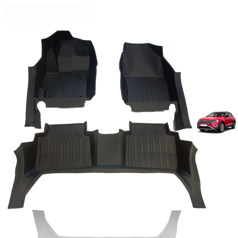 Best Selling DECENT Durable 5D TPE Luxury Car Floor Mats 3.5mm Thick Environmentally Friendly Odorless Full Set