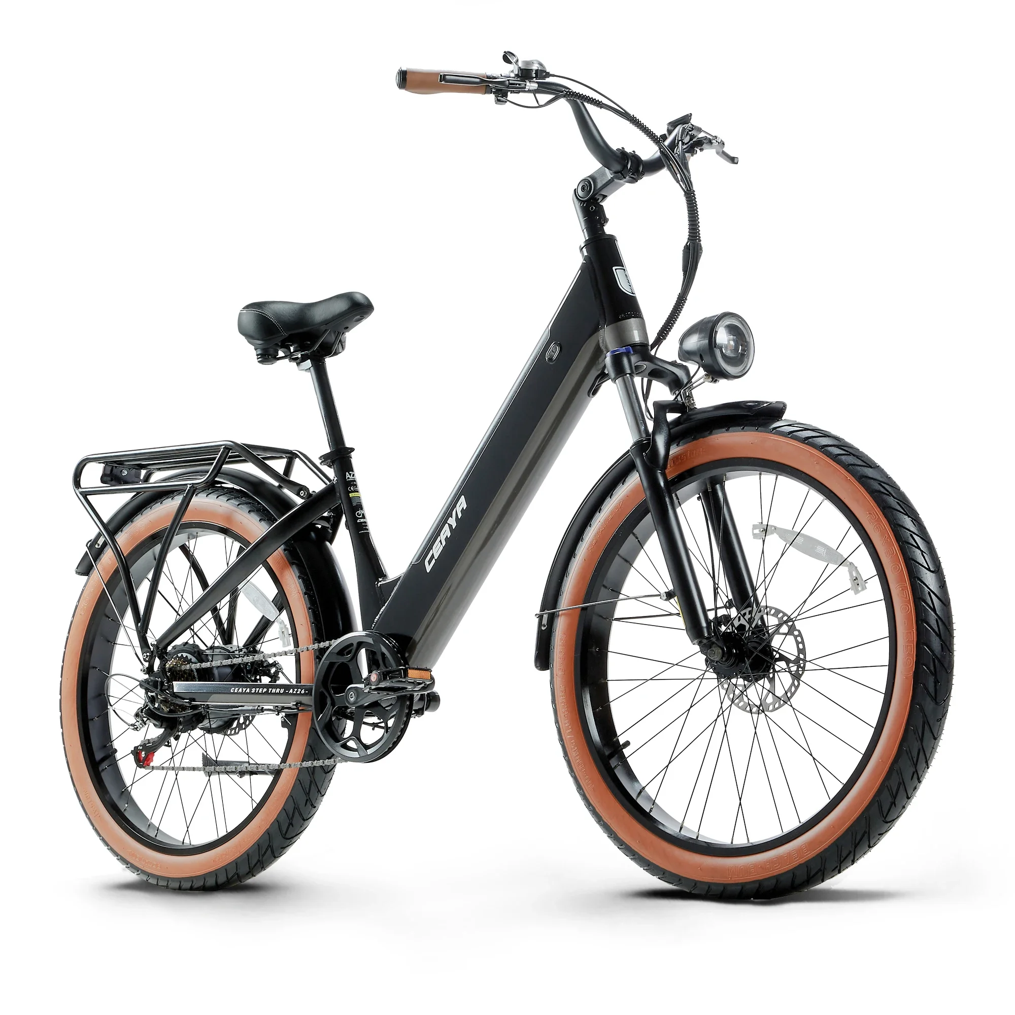 2024 CEAYA AZ26 48V20AH 26*3.0 INCH ELECTRIC BIKE FAT TYRE Removable Battery 7 Speed E-bike Electric City Bike